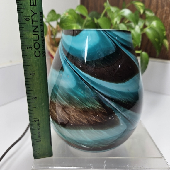 VP Home Lamp Wall Plug-in Wax Warmer for Scented Wax Viridian Swirl Radiant Art - Picture 4 of 11